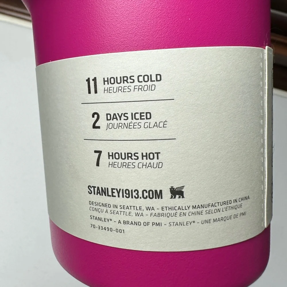 NWT Stanley Fuchsia 40 Ounce Quencher H2.O FlowState Tumbler - Picture 5 of 8